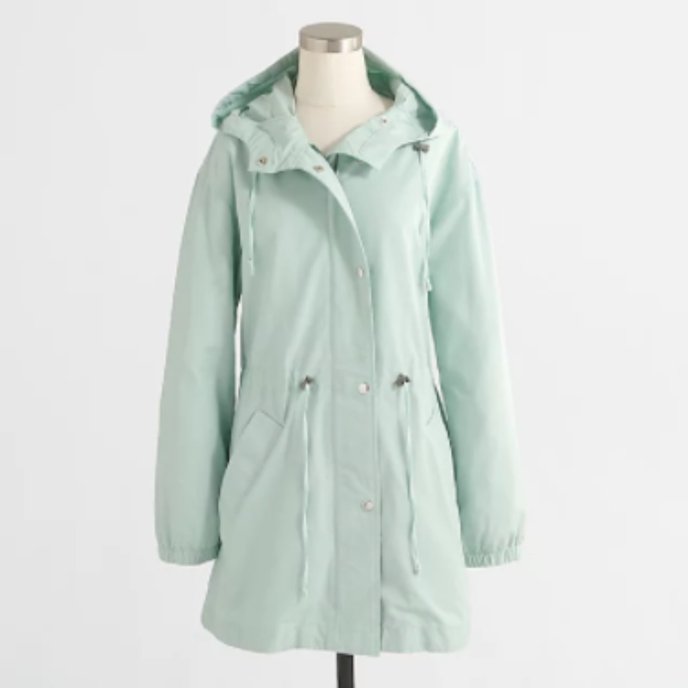 J. Crew Mint Anorak